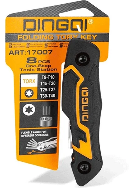Dıngoı Grayzer Katlanır Torx Uçlu Çakı 8 Parça