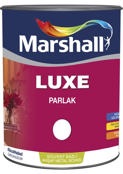 Marshall Luxe Lux Parlak Sentetik Yağlı Boya 0.75 Lt Beyaz