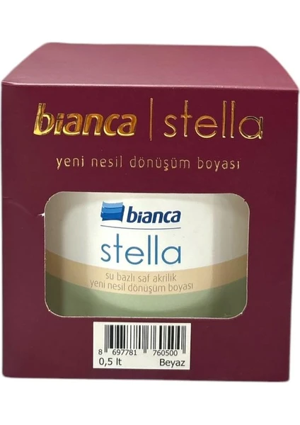 Bianca Stella - Su Bazlı Saf Akrilik Yeni Nesil Dönüşüm Boyası 500 ml