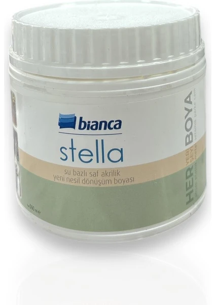 Bianca Stella - Su Bazlı Saf Akrilik Yeni Nesil Dönüşüm Boyası 500 ml
